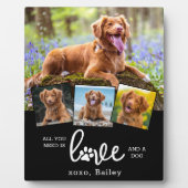 Custom 4 Foto Collage Personalisierte LIEBE und ei Fotoplatte (Vorderseite)