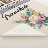 Custom 4 Foto Enkelkinder Blume lila Sherpadecke (3/4)