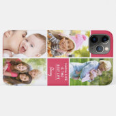 Custom 4 Foto Nana Life ist das beste Life Pink Case-Mate iPhone Hülle (Rückseite (Horizontal))