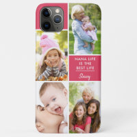 Custom 4 Foto Nana Life ist das beste Life Pink
