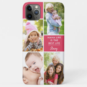 Custom 4 Foto Nana Life ist das beste Life Pink Case-Mate iPhone Hülle