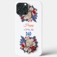 Custom 4. Juli: 3D Patriotische Blume