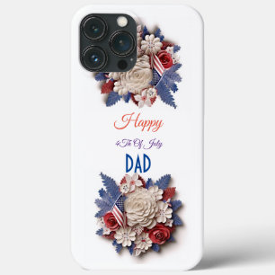 Custom 4. Juli: 3D Patriotische Blume Case-Mate iPhone Hülle