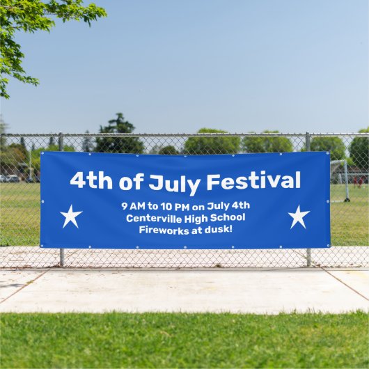 Custom 4. Juli Celebration Banner (InSitu)