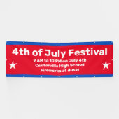 Custom 4. Juli Celebration Banner (Horizontal)