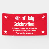 Custom 4. Juli Celebration Banner (Horizontal)