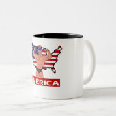 Custom 4. Juli Cup 🇺 🇸 Zweifarbige Tasse (VorderseiteRechts)