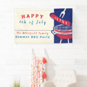 Custom 4. Juli Family Summer GRILLEN Banner (Insitu)