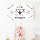 Custom 4. Juli Family Summer GRILLEN Party Banner (Insitu)