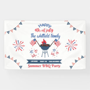 Custom 4. Juli Family Summer GRILLEN Party Banner