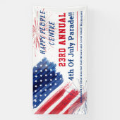 Custom 4. Juli Parade Red White Blue Custom Banner (Vertikal)