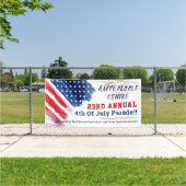 Custom 4. Juli Parade Red White Blue Custom Banner (Insitu)