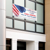 Custom 4. Juli Parade Red White Blue Custom Banner (Äußeres Gebäude)