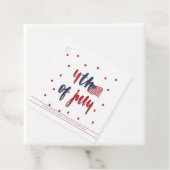 Custom 4. Juli Patriotic US Flag Party Geschenkanhänger (Beispiel)