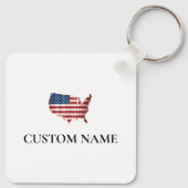 Custom 4. Juli Schlüsselanhänger, USA Patriotic Gi Schlüsselanhänger (Rückseite)