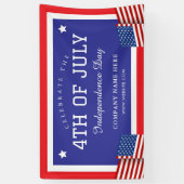 Custom 4. Juli USA Flag Theme Business Banner (Vertikal)