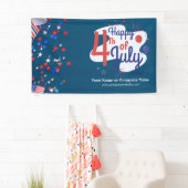 Custom 4. Juli USA Flag Theme Business Banner (Insitu)