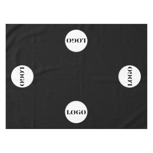 Custom 4 Logo Company Business Restaurant Promo  Tischdecke (Vorderseite (Horizontal))