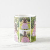 Custom 4 Photo Best Sister Ever Gift Kaffeetasse (Mittel)