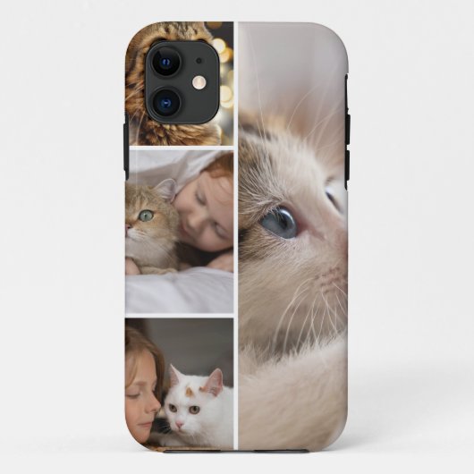 Custom 4 Photo Collage Case-Mate iPhone 11 Case (Rückseite)
