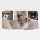 Custom 4 Photo Collage Case-Mate iPhone 11 Case (Rückseite (Horizontal))