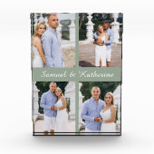 Custom 4 Photo Collage Script Names Photo Block (Vorderseite)