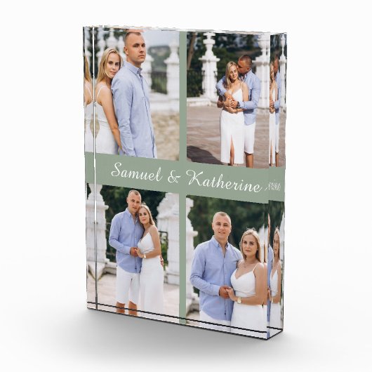 Custom 4 Photo Collage Script Names Photo Block (Rechts)