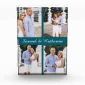 Custom 4 Photo Collage Script Names Photo Block (Vorderseite)