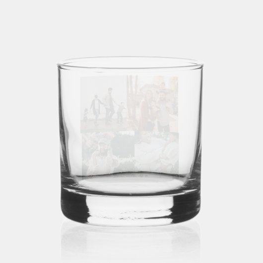 Custom 4 Photo Whiskyglas (Rückseite)