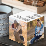 Custom 4 Picture You are the one Romantic Foto Würfel<br><div class="desc">Romantischer Foto-Würfel - kreieren Sie Ihr eigenes Foto zum Beispiel für Verlobung, Valentinstag oder Hochzeitstag. Die Fotovorlage ist für Sie bereit, Ihre eigenen Bilder hinzuzufügen, die automatisch vier der Würfel füllen. Das Design wird in moderner überdimensionaler Schrift und lässiger Schriftzypografie mit "Du bist der Einzige" geschrieben. Der Würfel hat eine...</div>