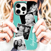 Custom 4 Square Foto Collage Aquamariner Individue Case-Mate iPhone Hülle