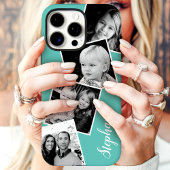 Custom 4 Square Foto Collage Aquamariner Individue Case-Mate iPhone Hülle