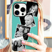 Custom 4 Square Foto Collage Aquamariner Individue Case-Mate iPhone Hülle