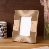 Custom 4" x 6" Portrait, FrameStyle: natürlich Geätzte Rahmen (Linke Ecke)