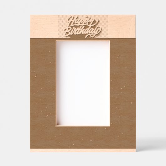 Custom 4" x 6" Portrait, FrameStyle: natürlich Geätzte Rahmen (Vorderseite)