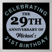 Custom 50. Geburtstag Spaß Poster (Vorne)