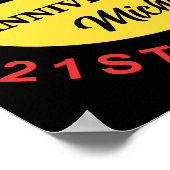 Custom 50. Geburtstag Spaß Poster (Ecke)