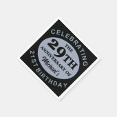 Custom 50. Geburtstag Spaß Serviette (Ecke)