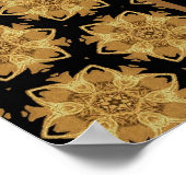 Custom 50. Geburtstagsparty oder jedes Jahr Gold S Poster (Ecke)