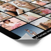 Custom 50 Picture Photo Collage Memory Display Poster (Ecke)