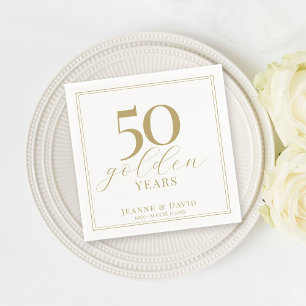 Custom 50. Wedding Anniversary Elegant Serviette