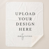 Custom 50" x 60" Sherpa Blanket, Medium Sherpadecke (Vorderseite)