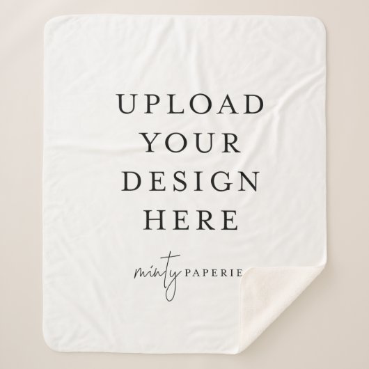 Custom 50" x 60" Sherpa Blanket, Medium Sherpadecke (Vorderseite)