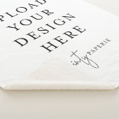 Custom 50" x 60" Sherpa Blanket, Medium Sherpadecke (3/4)