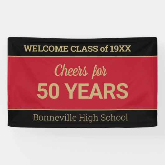 Custom 50-Yr-Wiedersehen-Banner Banner (Horizontal)