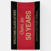 Custom 50-Yr-Wiedersehen-Banner Banner (Vertikal)