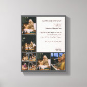Custom 50th Birthday Photo Collage Canvas Print Leinwanddruck (Vorderseite)