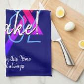 Custom 5782 Hebräisches neues Jahr Geschirrtuch (Viertel Falte)