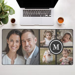 Custom 5 Foto Collage Black Family Schreibtischunterlage<br><div class="desc">Mit dieser eleganten Schreibtischmatte mit einem individuell anpassbaren 5-Foto-Collage-Design und schwarzen Akzenten gestalten Sie Ihren Arbeitsbereich individuell. Diese Tischmatte eignet sich hervorragend für die Präsentation von Erinnerungen,  Haustieren oder Lieblingsmomenten. Sie verbindet Funktionalität mit sentimentalem Wert und eignet sich somit ideal für Zuhause- oder Giftarbeiten.</div>