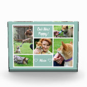 Custom 5 Foto Collage Family Pet Foto Block (Vorderseite)